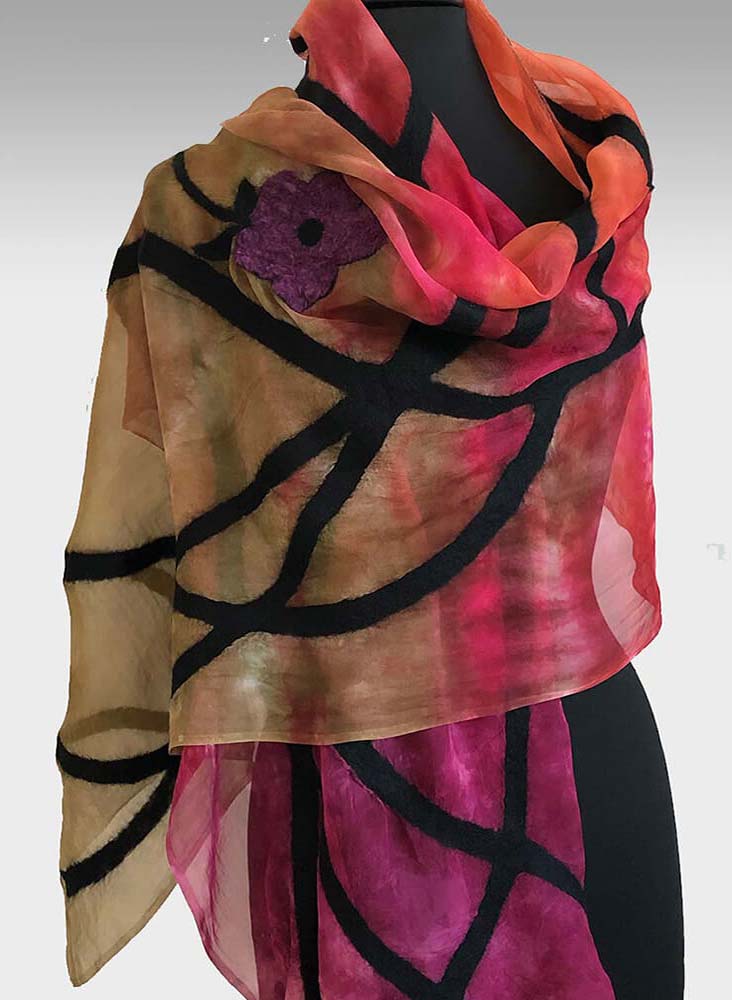 aboutcolor handmade scarves and shawls by Judy Levine