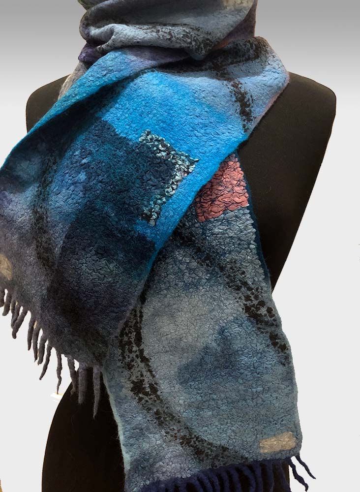 aboutcolor handmade scarves and shawls by Judy Levine